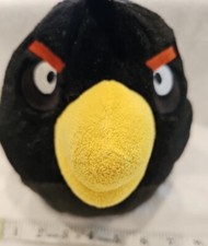 ANGRY BIRDS, Black Bomb Bird Plush, 8" 2010, No Sound Commonwealth