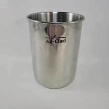 All-Clad Utensil Tool Holder Caddy 18/10 Stainless Steel 7"x5" Kitchen Canister