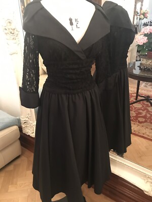 Beautiful Vintage Black Audrey Hepburn Dress - Size 10 | eBay