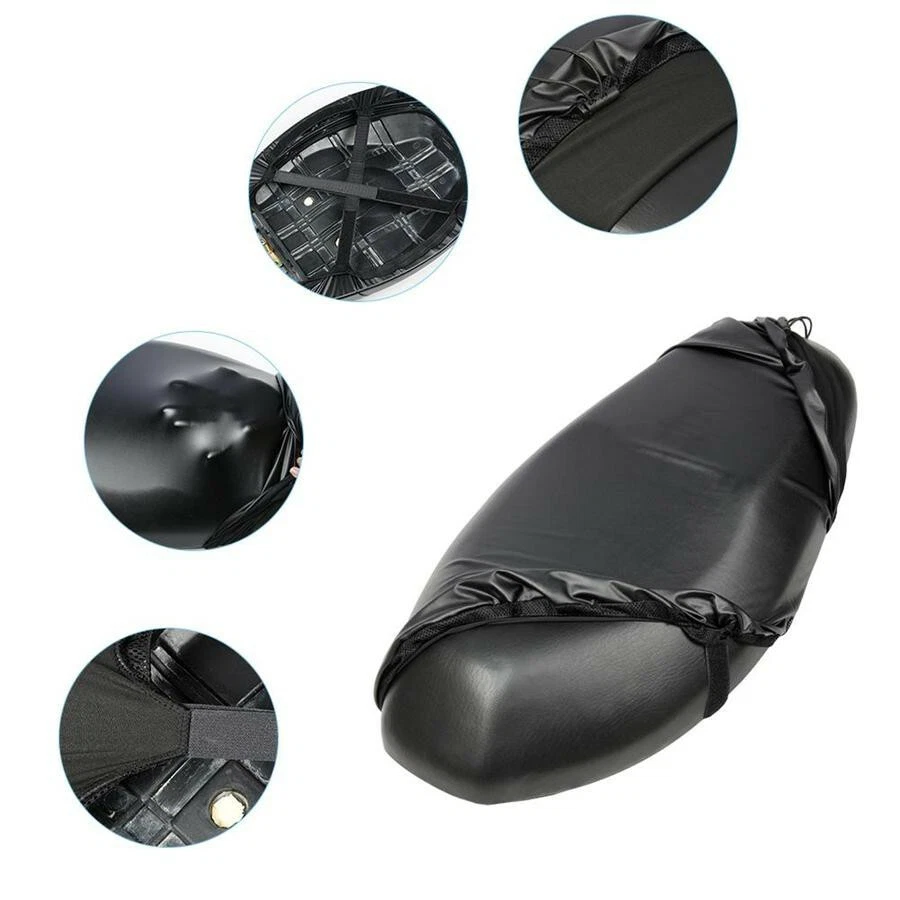 Funda Cojín Asiento Moto Antideslizante Cómoda TPU Película Protectora Almohadilla Negra Foto 4 de 4
