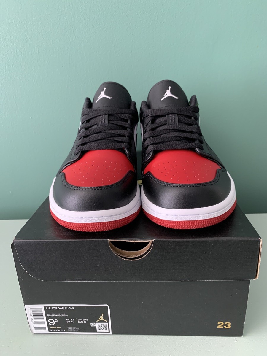 Jordan 1 Low Bred Toe 2021 Size 9.5 195243826026| eBay