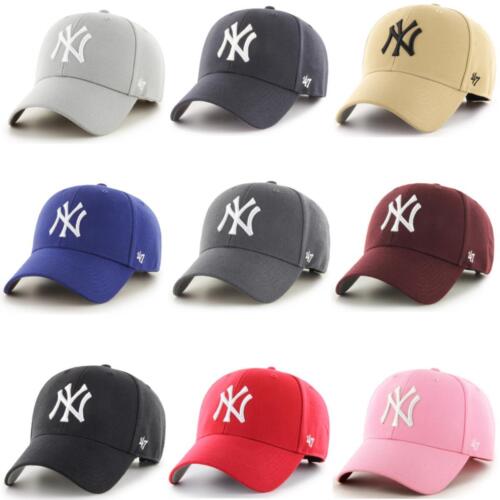 '47 Brand MLB New York Yankees Baseball Cap NY Basecap Curved Cap Dadcap Cappy - Zdjęcie 1 z 42