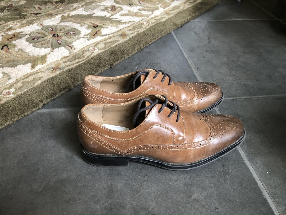 Apt. 9 Men\'s Brown Leather Dress Shoes Size 8 Apt. 9 Formal Shoes for Men | Mercari main image 2