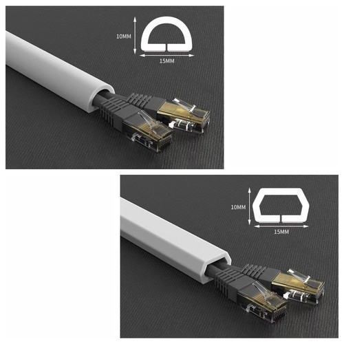 Household Cable Sleeve Soft Rubber Trunking Self Adhesive Wall Cord Cover Sleeve - 第 3/13 張圖片
