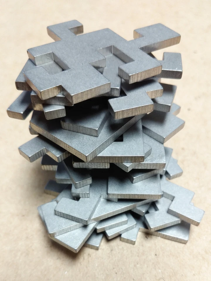 Laser Cut Solid Stainless Steel Puzzle - Image 3 of 4