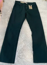 Levi Strauss and Co size 18R 513 slim straight fit ponderosa pine green NWT