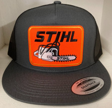 STIHL Chainsaw Retro TRUCKER Embroidered Patch Hat Cap Classic New 