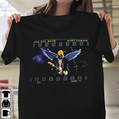 Kurt Cobain 1999 Black T Shirt Nirvana The End Of Music S-5XL