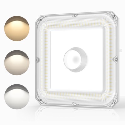 60W LED Canopy Light (Equiv.150W) 4500-57000K Adjustable,Square Gas Station Lamp