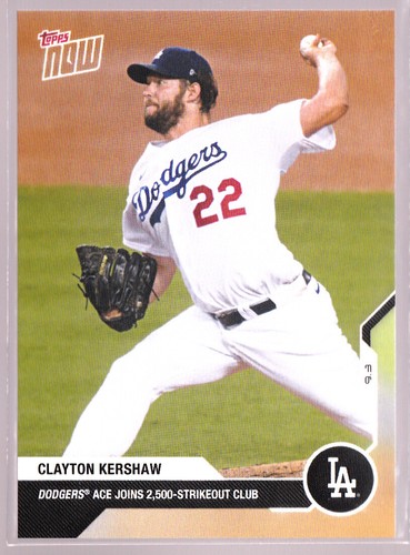 2020 Topps Now 208 Clayton Kershaw