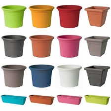 Blumentopf 10 Farben 21 Größen in rund eckig rechteckig quadratisch Blumentoepfe