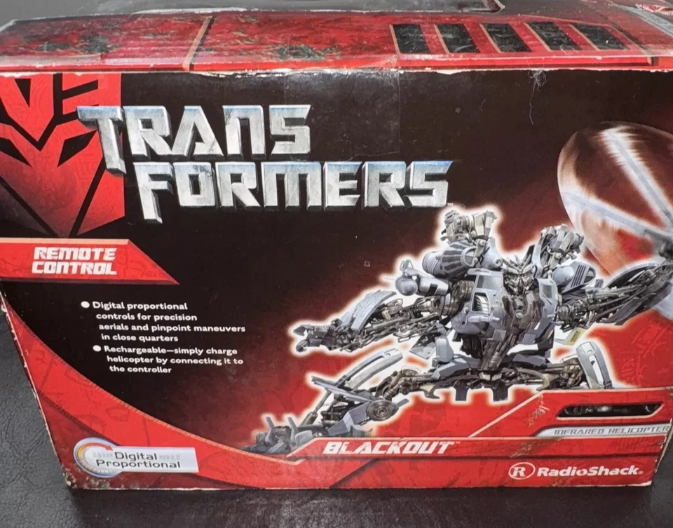 Transformers Blackout Infrared Helicopter RC Remote Control Radio Shack 2007* - Image 3 of 4