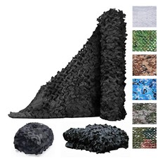 Tarnnetz Sichtschutz Sonnenschutz Lager Angeln Ausflug Camping Schwarz