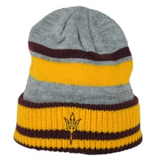 NCAA Adidas Arizona State Sun Devils KZ02Z Umschlagstrickmütze Gestreift Grau