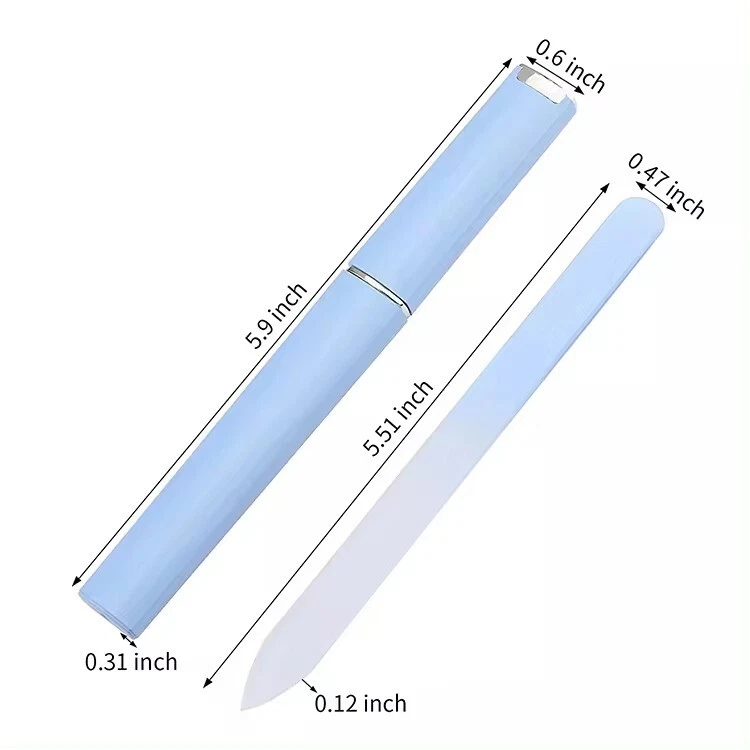 Vanfa 玻璃指甲锉 3 件套天然指甲 — 第 2/4 张图片