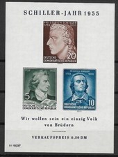 Ddr MiNr Block 12 Xi Mint ** with Plate Error Pf Iv