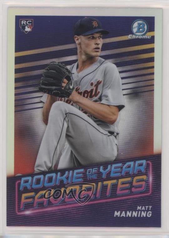 2022 Bowman Matt Manning ROYF-8 Rookie of the Year Favorite RC