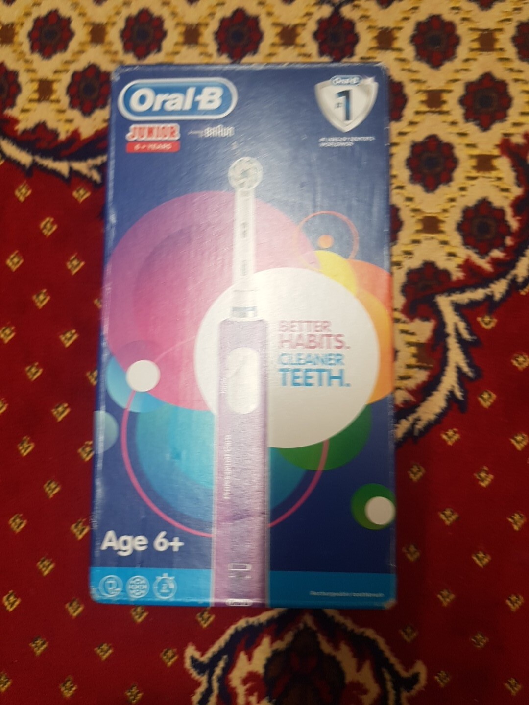 OralB Junior Electric Rechargeable Toothbrush 6+ with Gentle Brush