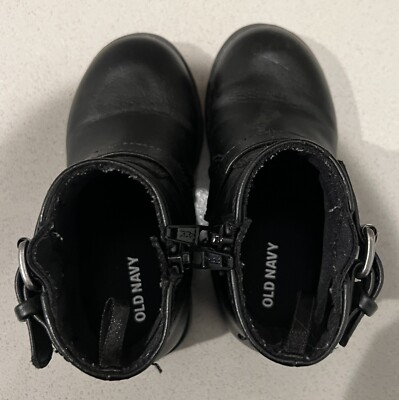 Toddler Girl Black Leather Old Size