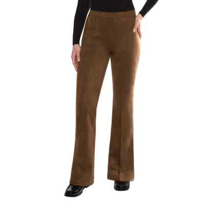 Matty M Ladies' Bootcut Faux Suede Pant Brown Women's Size XXL