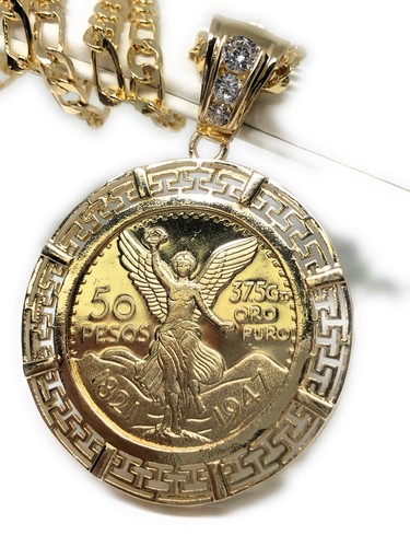 Gold Pl Coin Centenario Mexicano Moneda 
