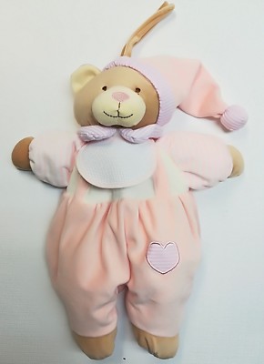 Orso Porta Pigiama Con Bavaglino In Tela Aida - 46x36 Cm, Beige, Con Tasca - Foto 8