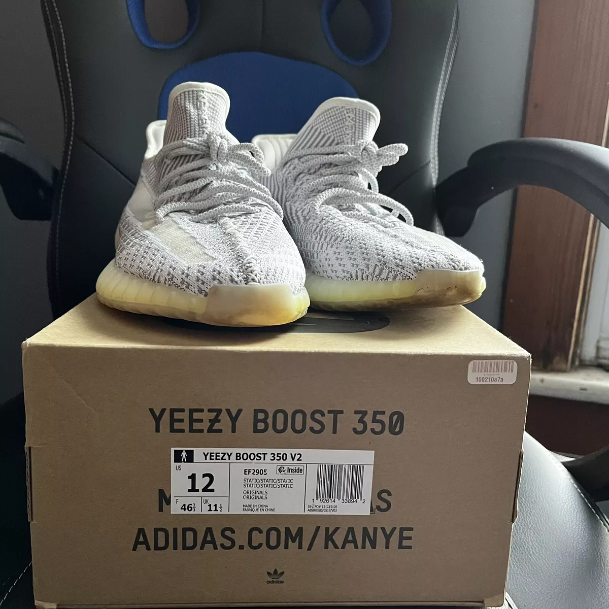 Size 12 adidas Yeezy Boost 350 V2 Static Non Reflective eBay
