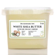 Premium High Quality Shea Butter WHITE Unrefined Raw Organic You Pick Size