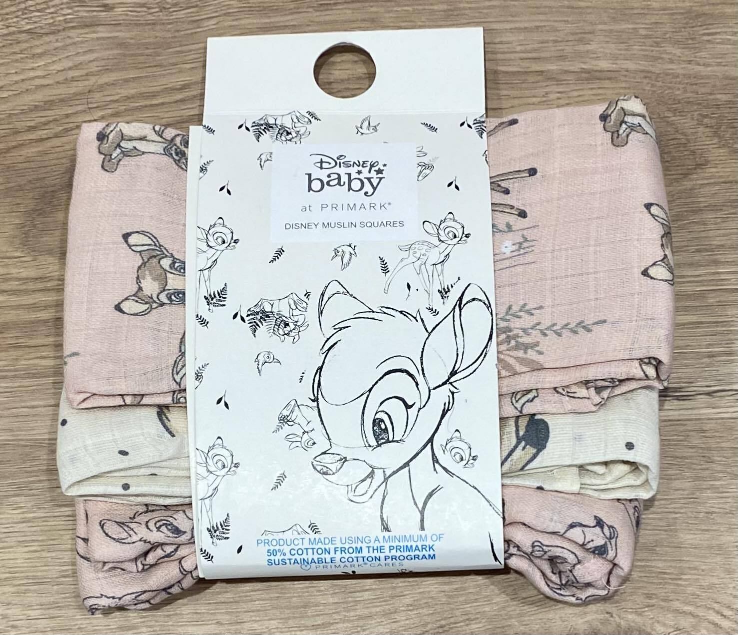 Primark Disney Baby Muslin Squares 3 Pack Cloths eBay