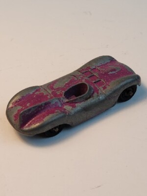 Tootsietoy Jaguar D Vintage Oldtimer Purple Lila Car Usa Racing Selten Rare Tootsietoy Jaguar D Vintage Oldtimer Purple Lila Car Usa Racing Selten Rare