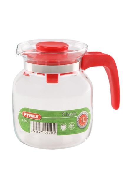 Pyrex Mehrzweckkanne Kunststoff Und Pyrex 0,65 L Borosilikatglas Kratzfest-image