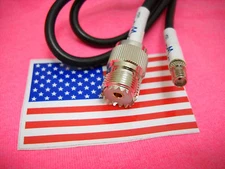 8 Inch RG58 SMA Female to UHF SO239 Female Adapter Cable for Wouxun Baofeng 