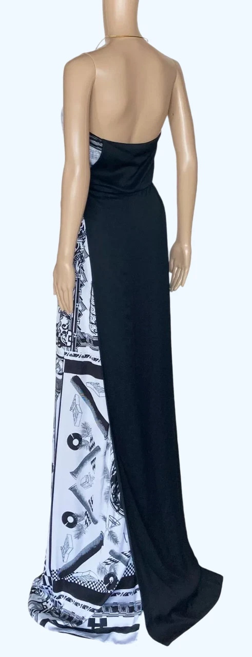 Maxi abito S E 2015 L #31 Versace VERSUS + Anthony Vaccarello stampa iconica 42 6