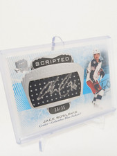 Jack Roslovic 2021-22 UD The Cup Scripted Swatches Auto Patch /35 SS-JR