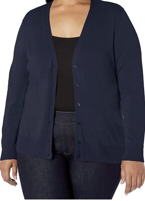 Amazon Essentials Damen Leichte Strickjacke, V-Ausschnitt XXL