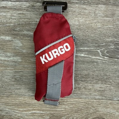 Kurgo Duty Bag Dog Waste Bag Dispenser Red, Hooks To Leash
