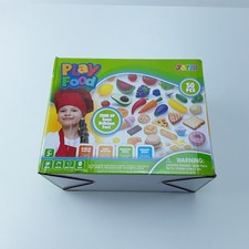 Joyfy Play Food Toys Pretend Kitchen Playset with Fake Food 50-Piece for Kids