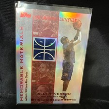 2004 Topps Memorable Materials Allen Iverson  Philadelphia 76ers Patch /0