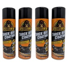 Gorilla Truck Bed Liner Coating 4x 14.3oz Aerosol Spray Case Durable Protection
