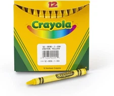 Crayola Crayons in Yellow, Bulk Crayons, 36 Count - 3 Count of 12 Crayons
