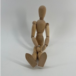 Unbranded Artist Mannequin Natural Wood Articulated Posable Figure Unisex 12"