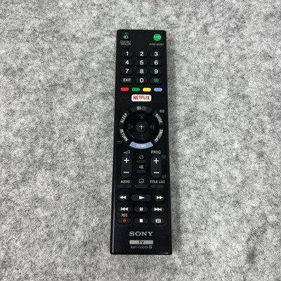 Sony RMT-TX102D TV-Fernbedienung schwarz Netflix getestet funktioniert ohne Batterien