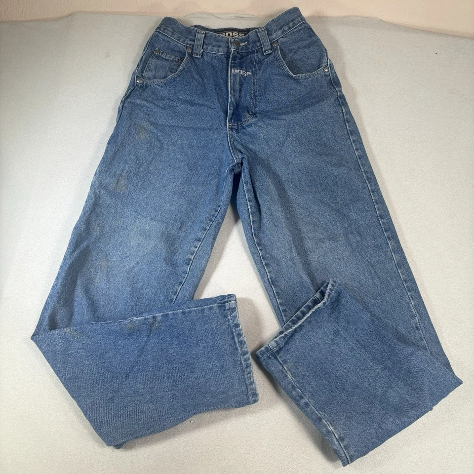 Jeans Boss Carpintero De Colección Para Hombres 28x32 Patinador Suelto Años 90 Y2K Grunge Hip Hop Azul Foto 2 de 4