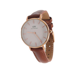 Daniel Wellington Women's Petite Durham Brown Leather Watch