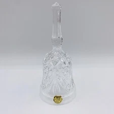 Vintage  Royal Crystal Rock RCR Hand Cut 24% Lead Crystal Bell Made in Italy