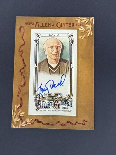 Larry David Autographed Card Topps 2025 Allen & Ginter