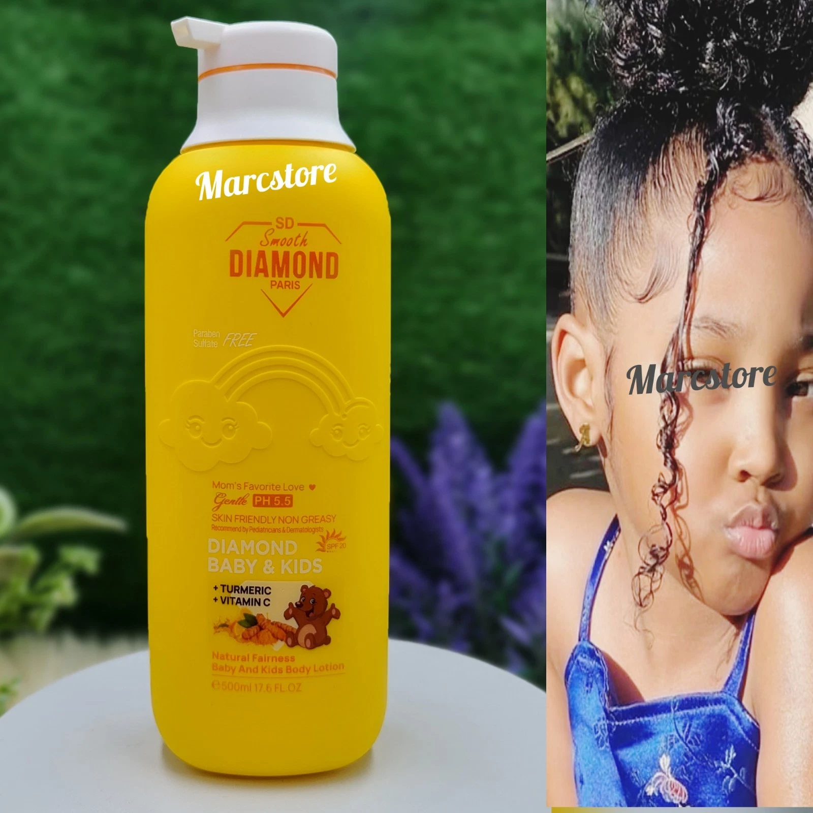 Smooth Diamond Tumeric & Vitamin C Natural Fairness Baby & Kids Lotion 500ml