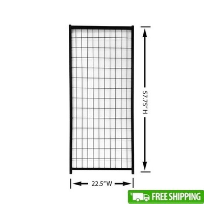Dog Kennel Expansion Panel Durable Wire Construction Rust Resistant Open Design