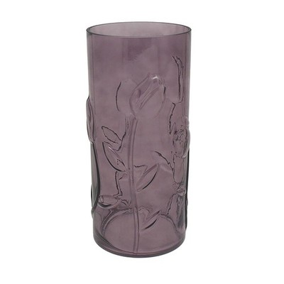 Leonardo Collection helle Glas Vase Tulpe gerade flieder groß