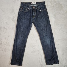 Levis 514 Straight Leg Boys Size 16 Dark Denim Jeans Tag 28x28 27x28 Measured 